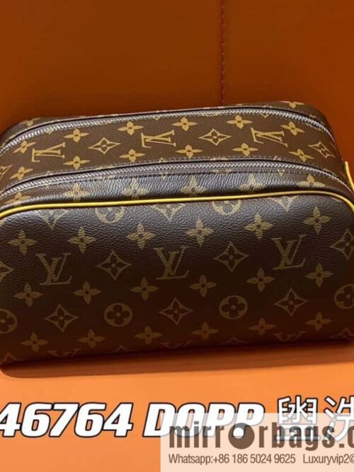 [Boutique‑grade] M46764 monogram yellow M44494 pouch toilet bag series DOPP toilet bag