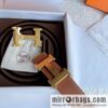 Hermès, the original double-sided version is the classic men\'s 38mm belt with the first layer of leather.