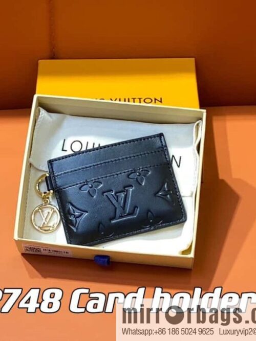 [Premium‑quality] M82748 black full leather card holder wallet series Card holder card holder