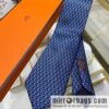 Hermes Fish Scale 100% Top Twill Silk Tie