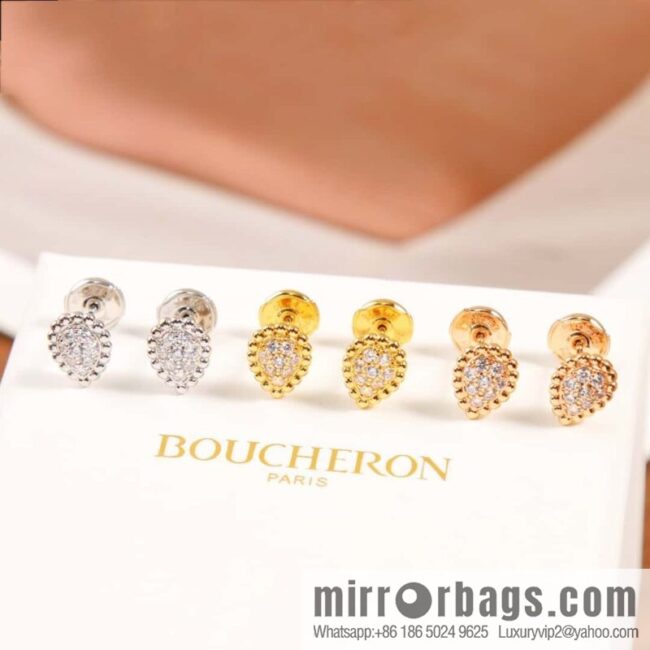 ☀New BOUCHERON/Boucheron SERPENT BOHEME series full of diamond drops 💧 stud earrings ☀