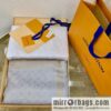 LV Louis Vuitton Shine Monogram Dyed Yarn Wire Blended Shawl M75122 M70805 M75120 M75121 M75123