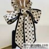 Chanel Polka Dots Two-piece Accessories 100% Silk Ribbon aa7533