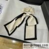 CHANEL CHANEL Camellia Flat Horn Bow 100% Silk Ribbon aa7530