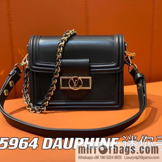 [Boutique‑grade] M55964 black epi Daphne series DAUPHINE mini handbag M23559 M23358