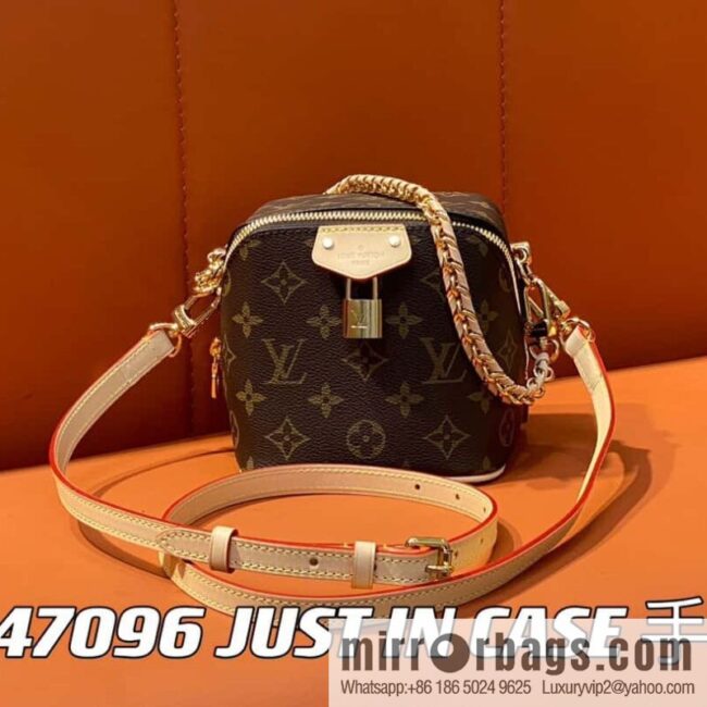 [Premium‑quality] M47096 monogram chain bag series JUST IN CASE handbag Just In Case handbag
