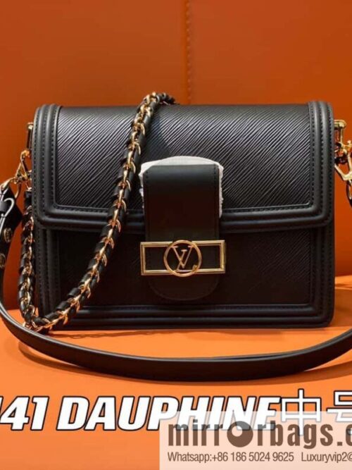 [Boutique‑grade] M56141 black epi Daphne series DAUPHINE medium handbag M23635 this Dauphine medium handbag