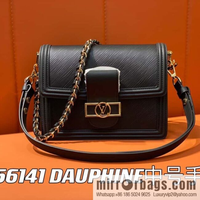 [Boutique‑grade] M56141 black epi Daphne series DAUPHINE medium handbag M23635 this Dauphine medium handbag