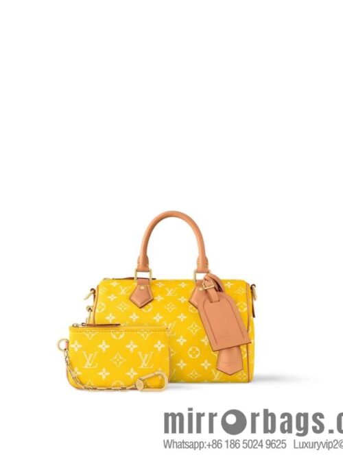 [Boutique‑grade] M24426 yellow SPEEDY P9 BANDOULIZRE25 handbag