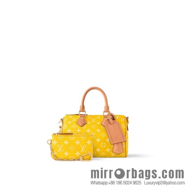 [Boutique‑grade] M24426 yellow SPEEDY P9 BANDOULIZRE25 handbag
