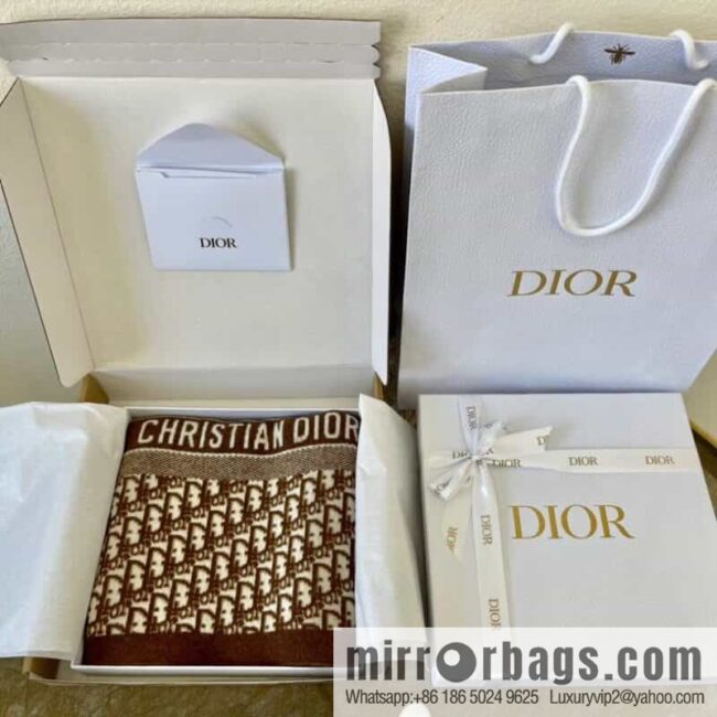 Dior Oblique printed wool-cashmere-blend scarf 91CDO313I171_C540