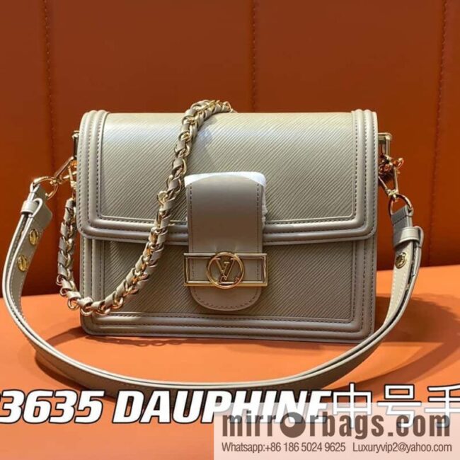[Boutique‑grade] M23635 khaki epi Daphne series DAUPHINE medium handbag M23635 This Dauphine medium handbag