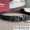 Ferragamo, double horseshoe buckle rich waist belt 3.5cm