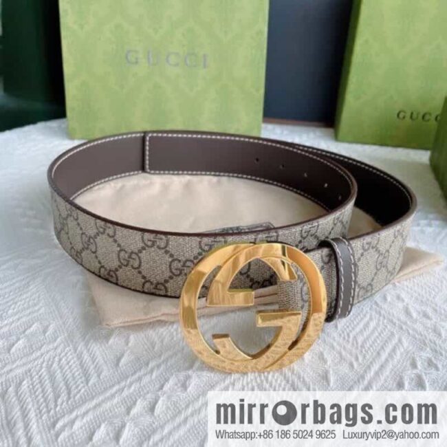 Gucci Gucci, exquisite polished double G buckle classic men\'s 3.8cm belt