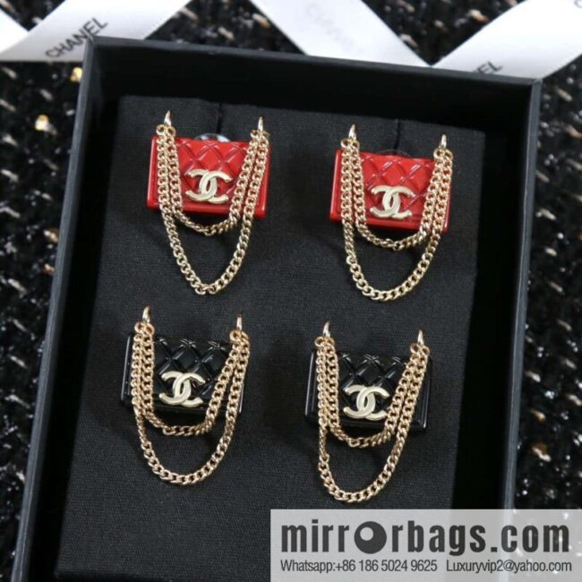 ☀️New ☑️ Chanel C1 double c tassel diamond bag 👜 stud earrings ☀️