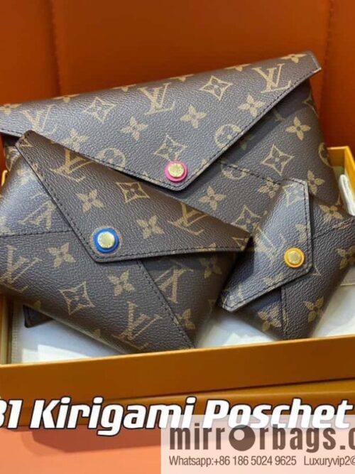 [Boutique‑grade] M82981 monogram three-piece series, the new Kirigami Poschet clutch bag