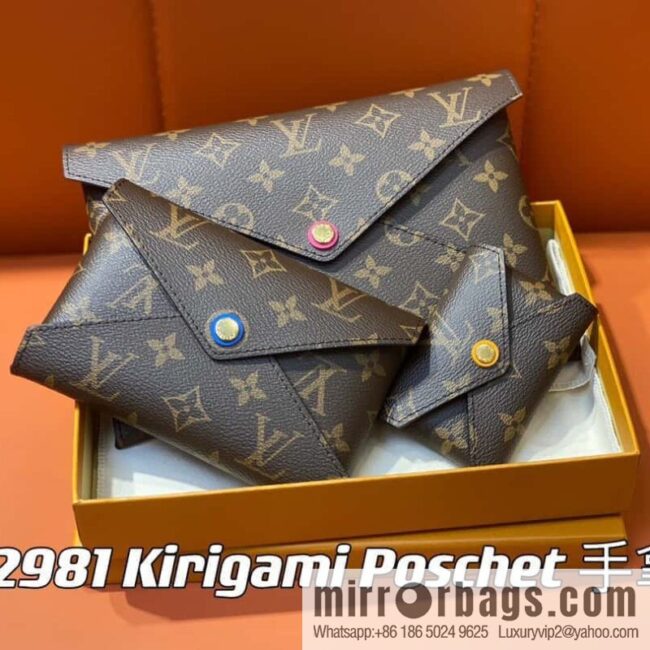 [Boutique‑grade] M82981 monogram three-piece series, the new Kirigami Poschet clutch bag