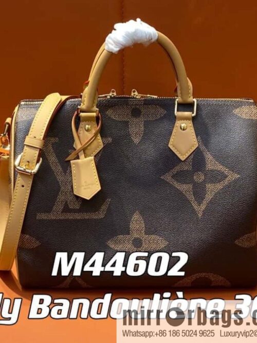 [Premium‑quality] M46602 monogram yellow leather speedy pillow bag series speedy Bandoulière 30 handbag