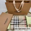 Burberry Burberry Metallic Logo Plaid Scarf