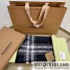 Burberry Burberry Metallic Logo Plaid Scarf