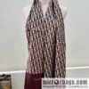 Dior 100% silk MITZAH \"TOILE OBLIQUE\" twill silk towel