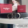 Ferragam Ferragamo, double-sided with a delicate first-layer cowhide 3.5cm belt