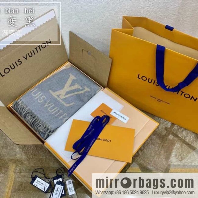 LV Louis Vuitton Pure Cashmere Reykjavik Gradient Scarf M70868 M70869 M73675