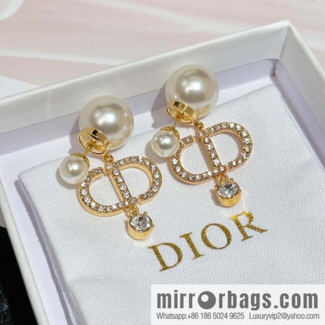 IMG_1416-800x800jfzwyovifsq90628_20250702000950.jpg New ☑️ Dior full diamond CD size pearl earrings stud earrings