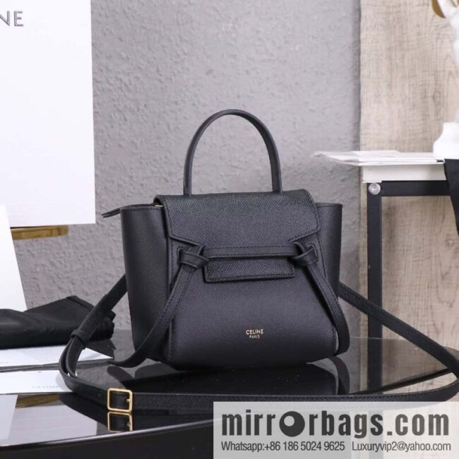 CELINE Belf PICO mini grained calfskin handbag, model 194263