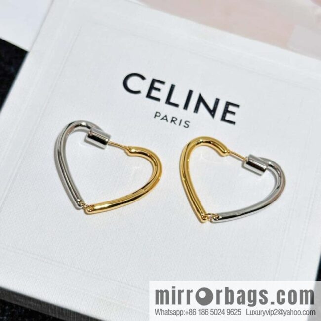 ❗️New ❗️ ☀️ original order ☀️ new ☑️ Celine simple wind peach heart love stud earrings ☀️