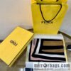 FENDI Fendi top herringbone silk cashmere square scarf