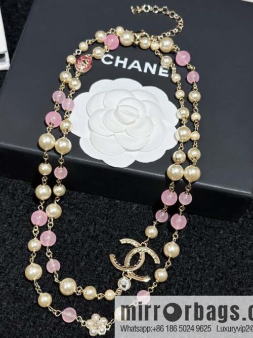 IMG_1479-800x800bh1coxzde0l90551_20250702000723.jpg ❗️New ❗️ Chanel necklace sweater chain ☀️ new ☑️ Chanel double c pink bead pearl necklace sweater chain ☀️
