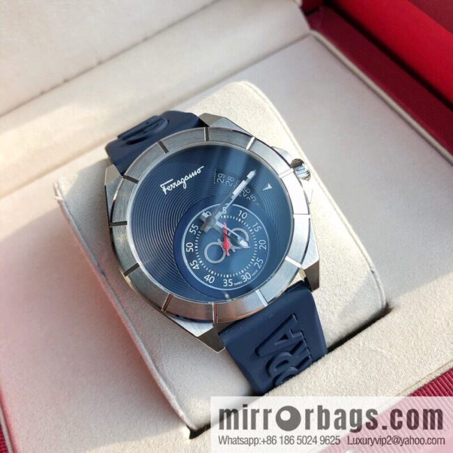 Original, Ferragamo Silicone Men\'s Sports Quartz Watch