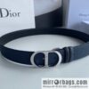 Dior Dior (France) Top layer leather pearl texture men\'s waist belt width 3.5cm