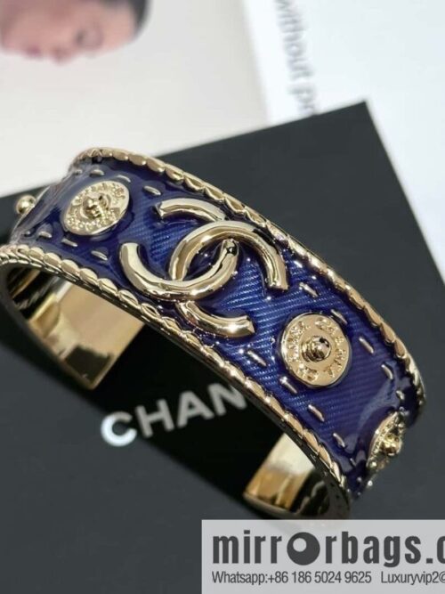 IMG_1623-800x800phyr2zveej281442_20250701193612.jpg ❗️New ❗️ Chanel bracelet bracelet ☀️ new ☑️ Chanel double c denim open bracelet bracelet ☀️