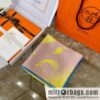 Hermes \"White Moonlight Pegasus\" double-sided silk scarf