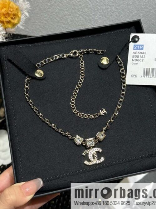 IMG_1730-800x800unnmz3vnn0e128967_20250702210309.jpg ☀️New ☑️ Chanel Double C Square Diamond Black Leather Rope Necklace
