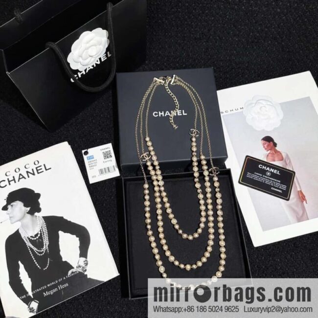 ❗️New ❗️ Chanel belt belt chain ☀️ new ☑️ Chanel double c three-layer pearl belt chain belt ☀️