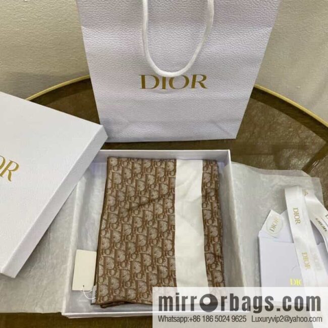 Dior sand wash 100% silk scarf