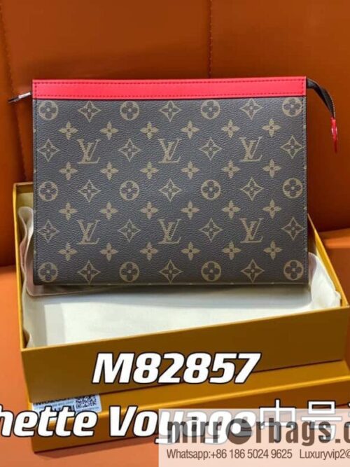 [Premium‑quality] M61692 monogram red M82857 clutch bag series Pochette Voyage medium handbag
