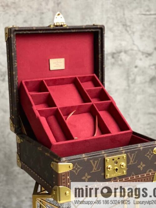 M20040 burgundy jewelry box, box series COFFRET JOAILLERIE jewelry box