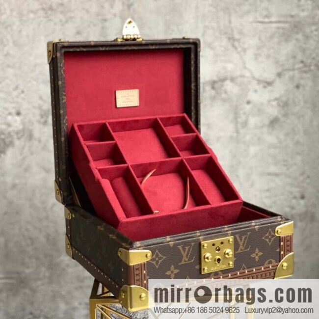 M20040 burgundy jewelry box, box series COFFRET JOAILLERIE jewelry box