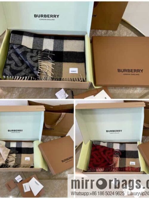 Burberry Jacquard Worsted Cashmere Scarf