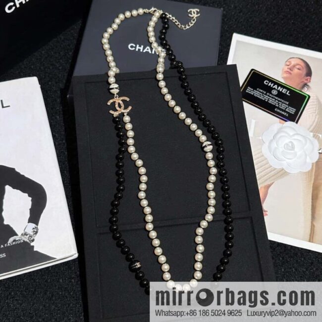 ❗️New ❗️ ☀️ New ☑️ Chanel Double C Double Pearl Necklace ☀️