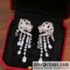 Cartier Cartier Jungle Series Full Diamond Leopard Tassel Earrings Stud Earrings