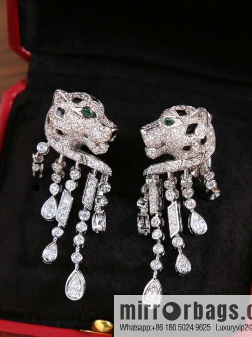IMG_2043-800x800oy3epxz0vkv149013_20250705072609.jpg Cartier Cartier Jungle Series Full Diamond Leopard Tassel Earrings Stud Earrings