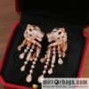 Cartier Cartier Jungle Series Full Diamond Leopard Tassel Earrings Stud Earrings