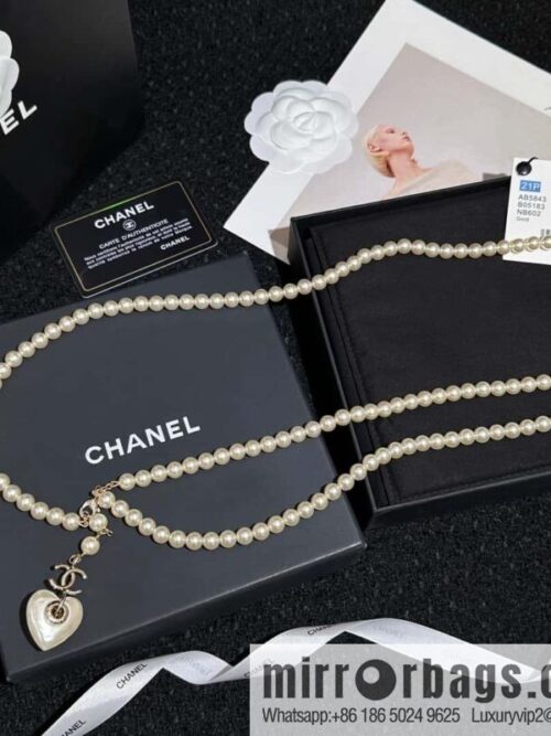 IMG_2066-800x800cv1gsfsmw1k80932_20250701192058.jpg ❗️New ❗️☀️ New ☑️ Chanel Double Pearl Peach Heart Love Double C Belt Waist Chain ☀️