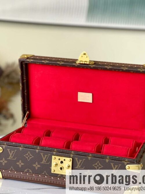 M47641 monogram/red COFFRET 8 MONTRES case