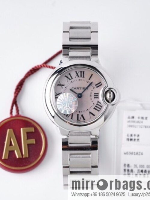 AF\'s most beautiful replica, Cartier 28mm small blue balloon W69010Z4 women\'s watch